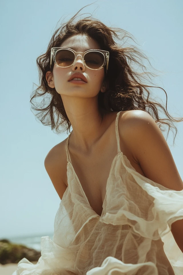 Warm Tan and Crisp White Color Ideas for Summer Dresses - photo 7