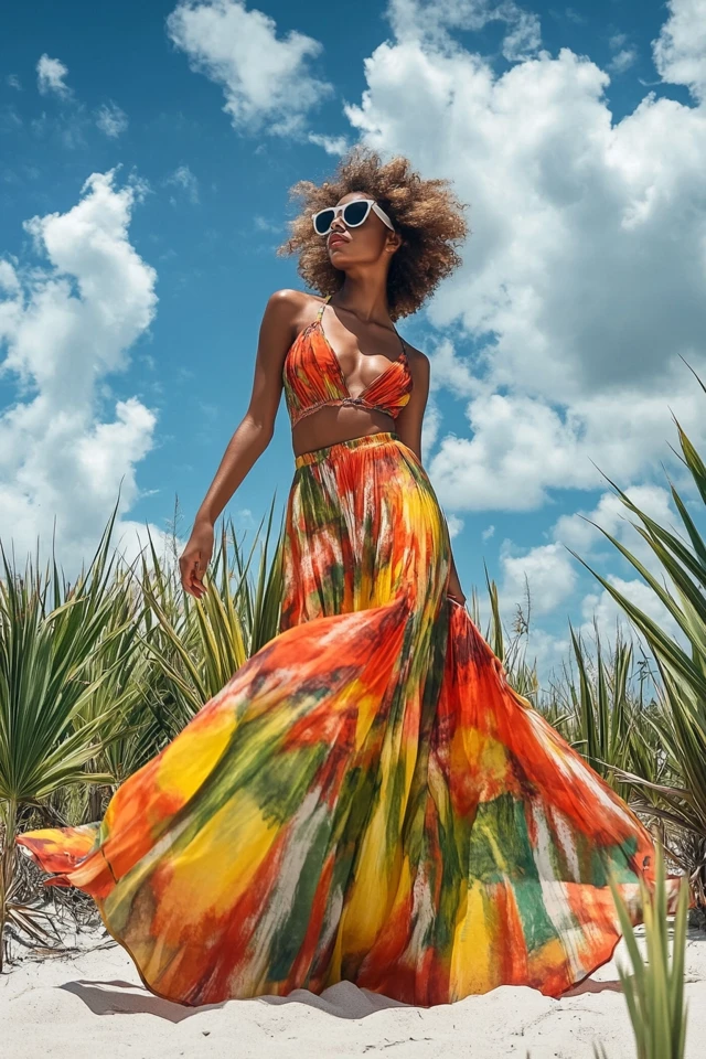 Tropical Color Palettes for Vacation Maxi Dresses - photo 7