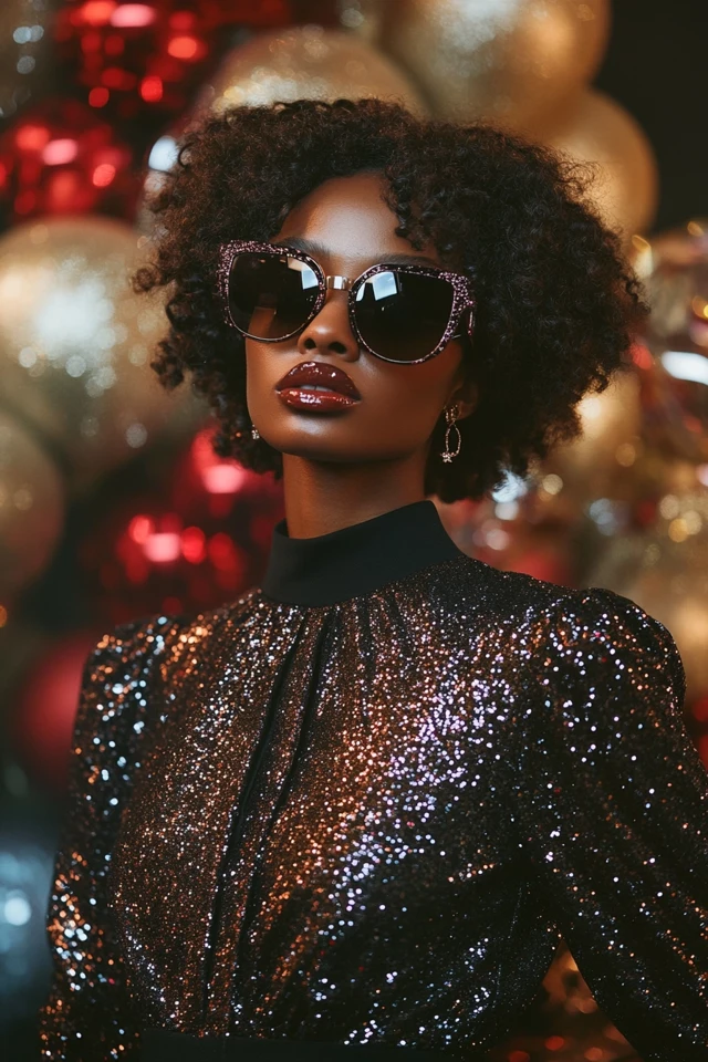 Glittery Blouses Perfect for Office Holiday Parties - photo 7
