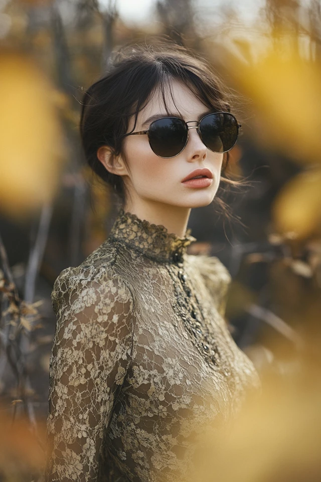 Pairing Lace with Wool for Feminine Fall Dresses - photo 7