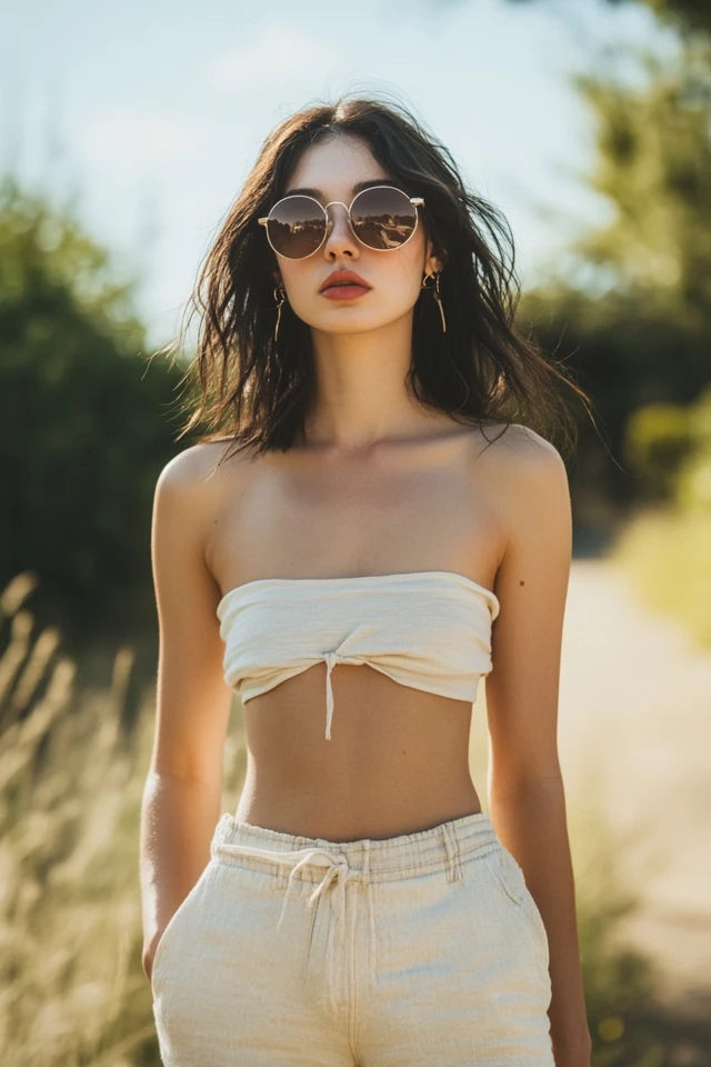 Cropped Tops with High-Waisted Shorts for Summer Staples - photo 3
