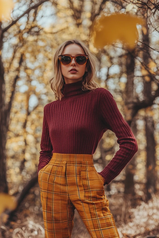 Deep Burgundy and Mustard Color Pairings for Fall - photo 7