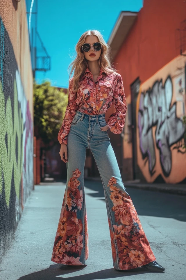 Flared Jeans for Retro-Inspired Outfits - photo 7