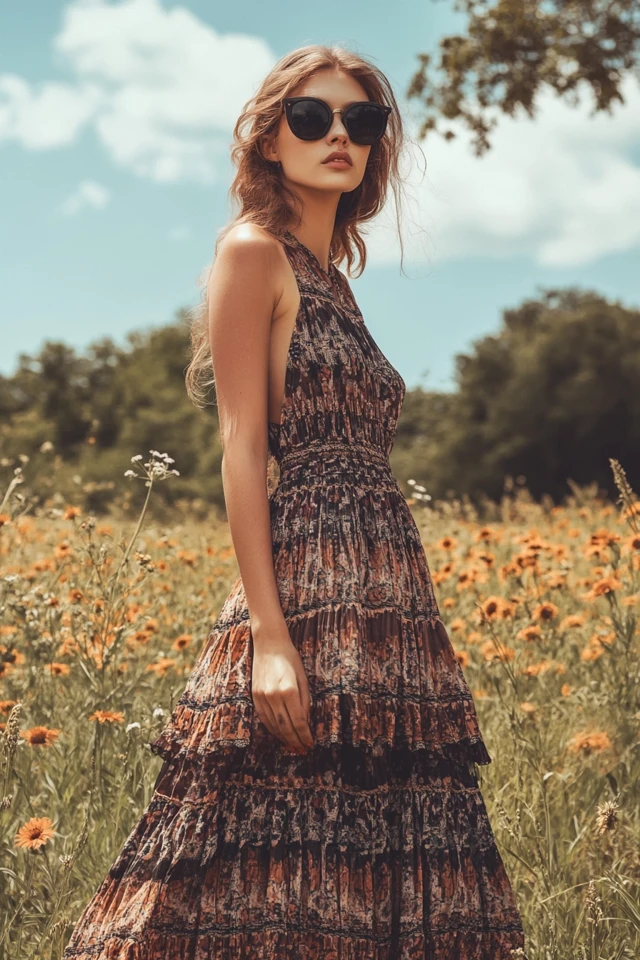 Maxi Dresses with Tiered Skirts for Boho Vibes - photo 7