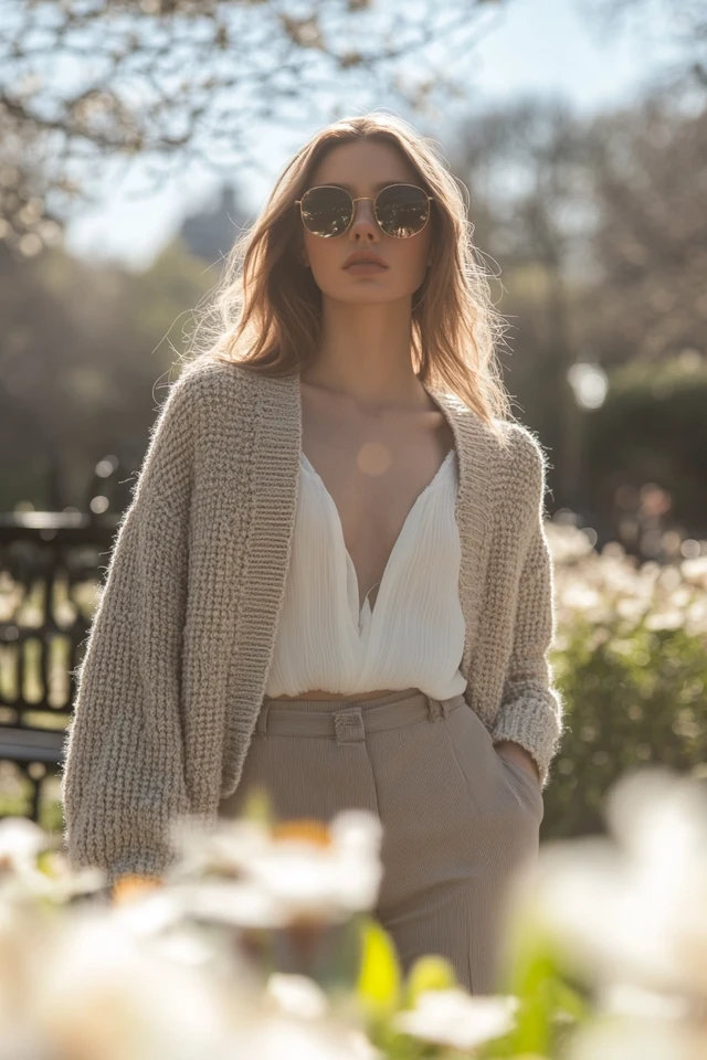 Cropped Cardigans for Mild Spring Days - photo 7