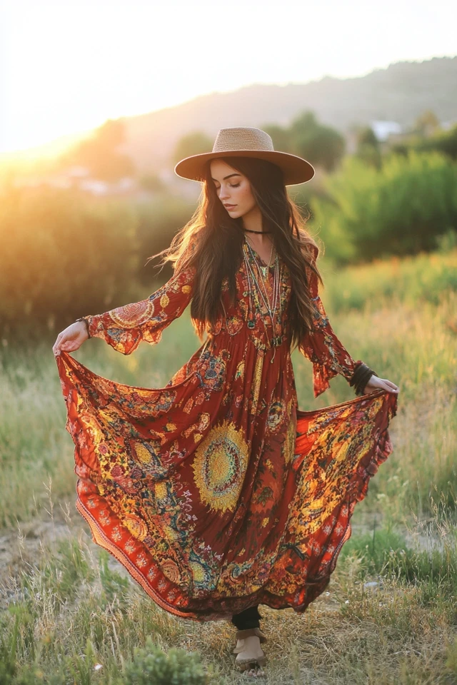 Flowy Bohemian Dresses for Summer Festivals - photo 11