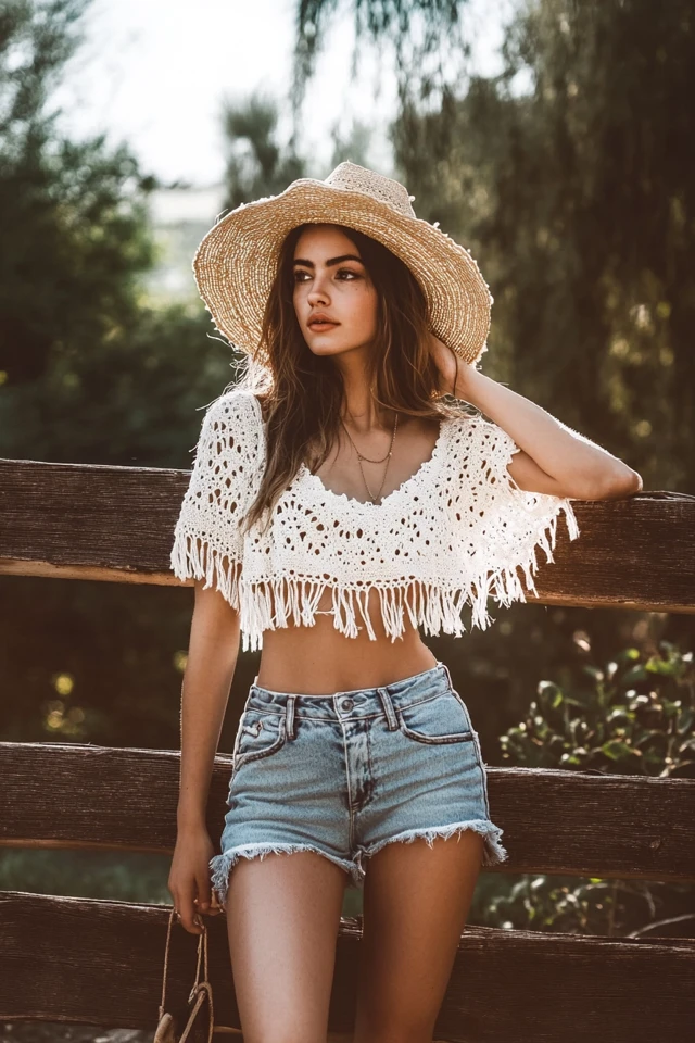 Pairing Denim with Crochet for Boho-Chic Outfits - photo 11