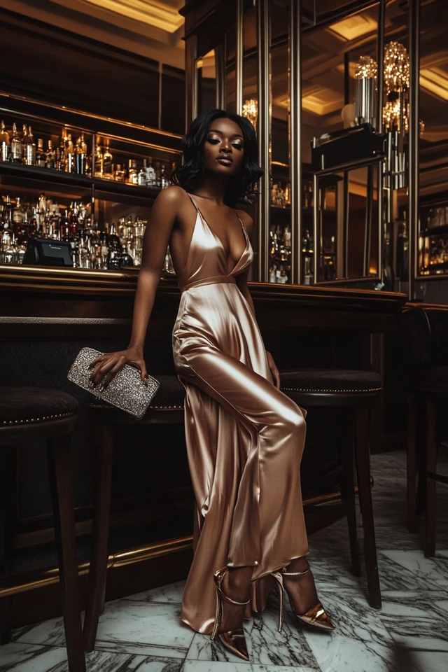 Mixing Silk and Metallics for Glamorous Evening Looks - photo 9