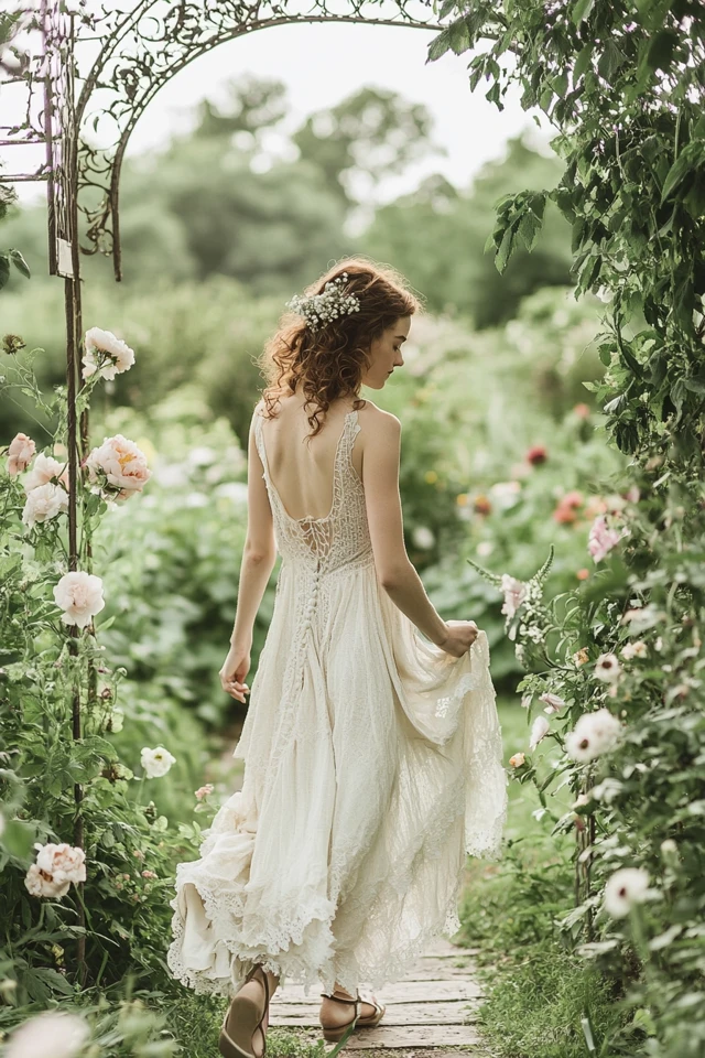Textured Linen and Lace Dresses for Spring Weddings - photo 11