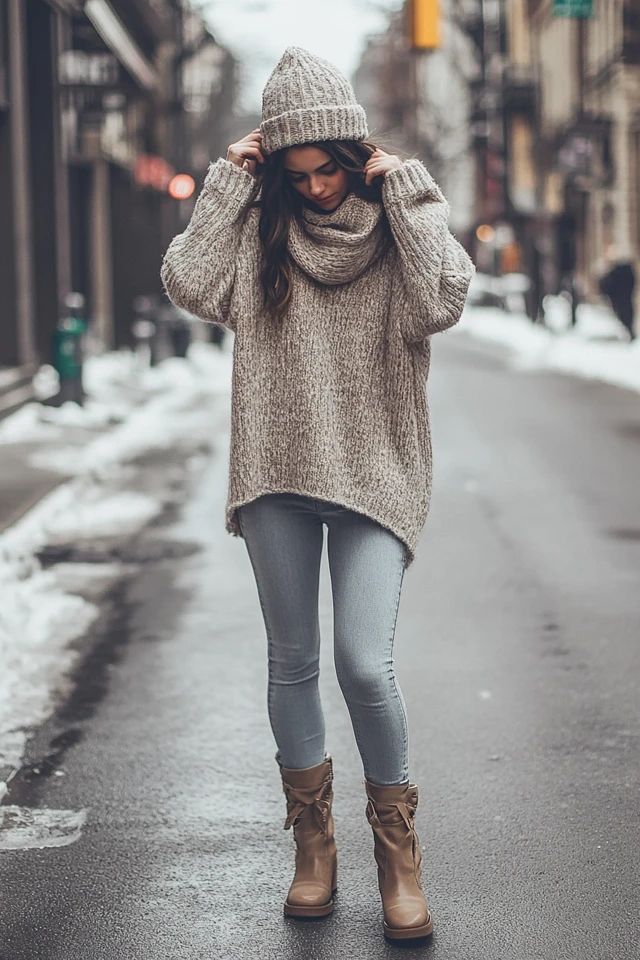Cozy Oversized Sweaters for Winter Street Style - photo 11