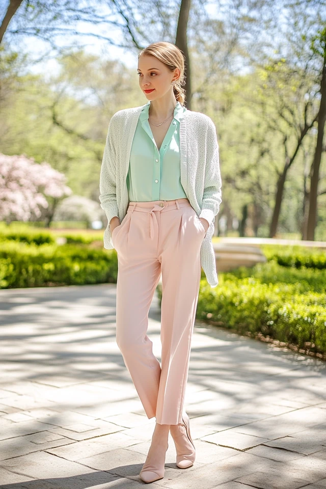 Soft Pastel Layering for Spring Transitional Looks - photo 3