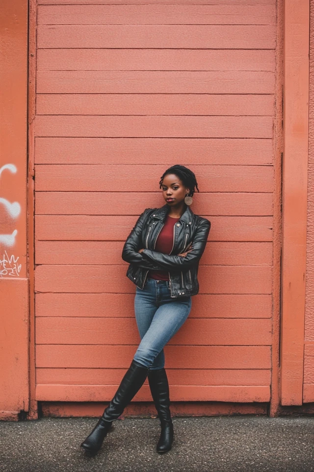 Leather Jackets Paired with Denim for Fall Staples - photo 3