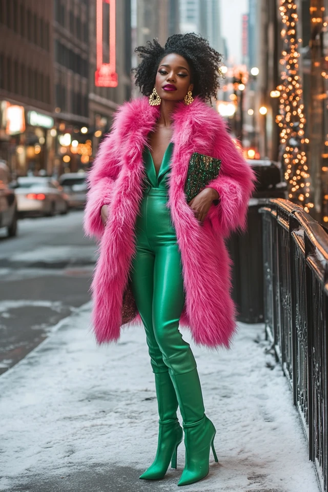 Faux Fur Coats in Vibrant Hues for Winter Glam - photo 3
