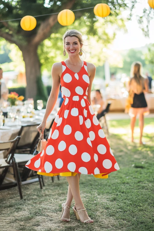 Bold Polka Dots in Summer Party Dresses: Making a Timeless Statement - photo 3