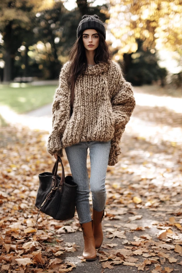 Chunky Knit Sweaters for Crisp Autumn Evenings - photo 3
