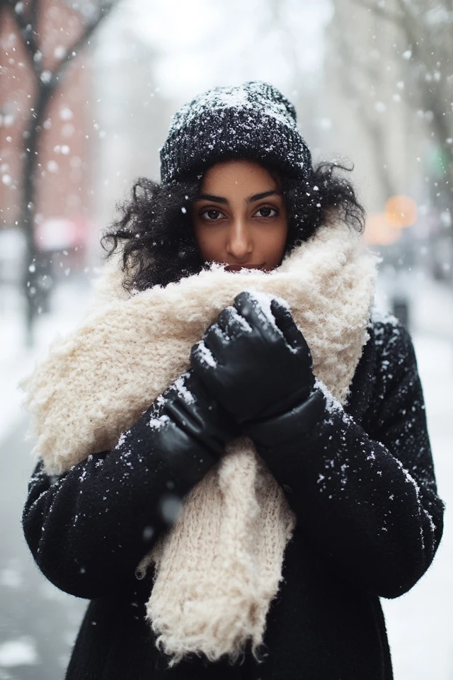 Fluffy Scarves for Extra Winter Warmth - photo 3