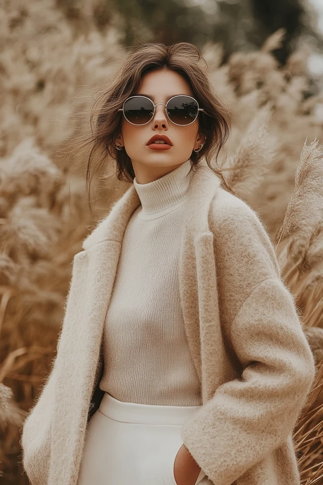 Chic Camel and White Outfits for Fall Layers - photo 3