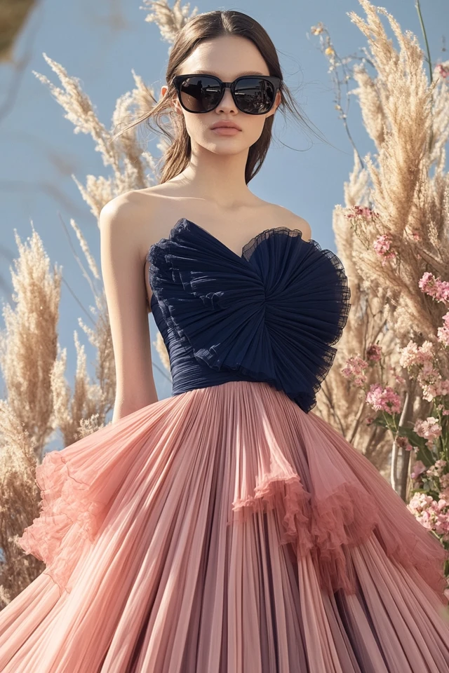 How to Style Dusky Rose and Navy Blue for Different Body Types - photo 3