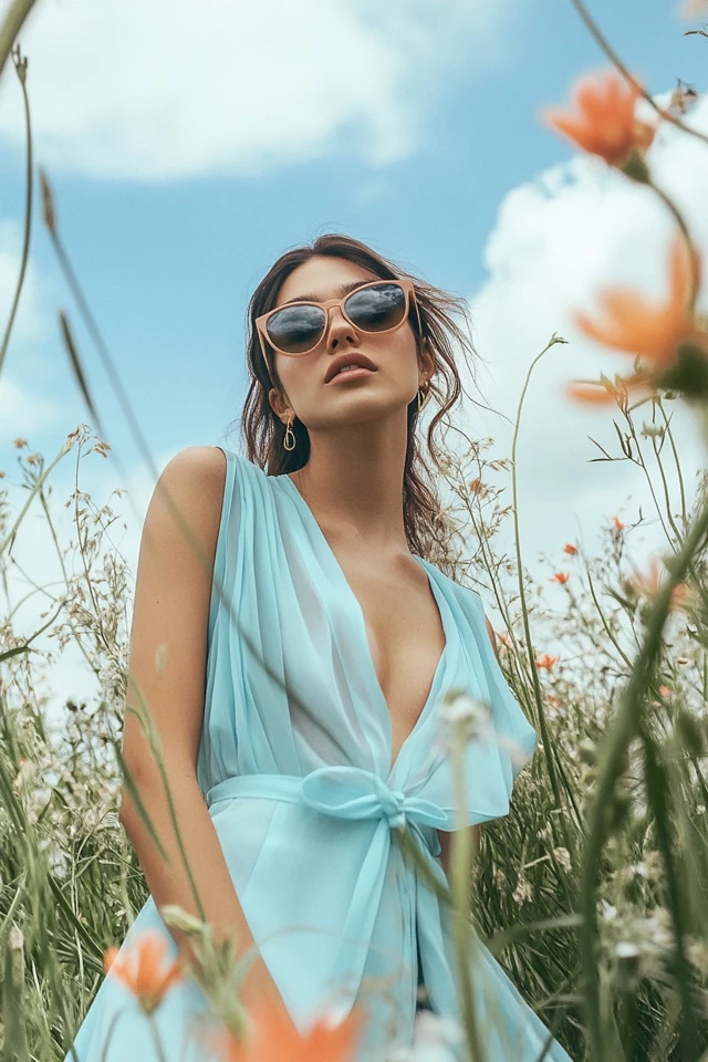 Light Blue and Soft Peach Outfits for Spring Looks - photo 3