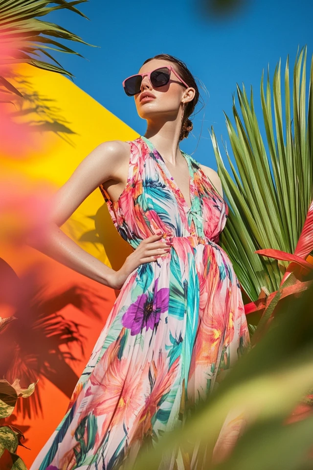 Tropical Color Palettes for Vacation Maxi Dresses - photo 3