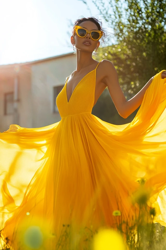 Bright Yellow Dresses for Summer Solstice Celebrations - photo 3