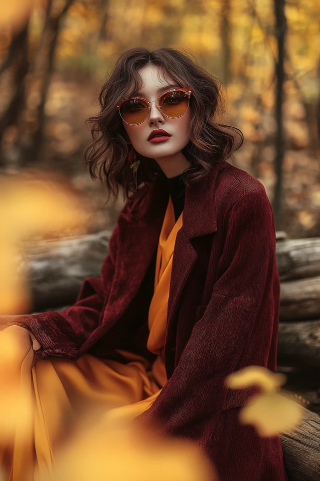 Deep Burgundy and Mustard Color Pairings for Fall - photo 3