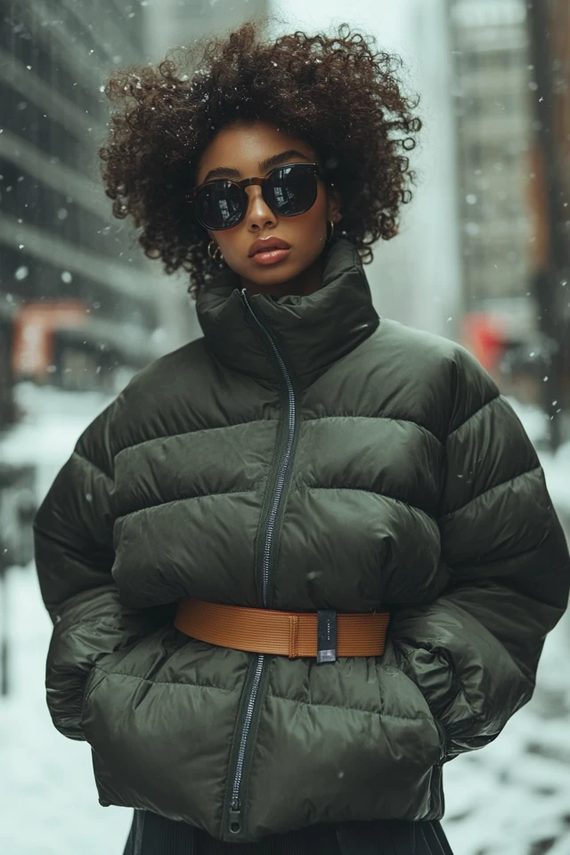 Puffer Jackets with a Twist: Belted and Fitted for Winter - photo 3