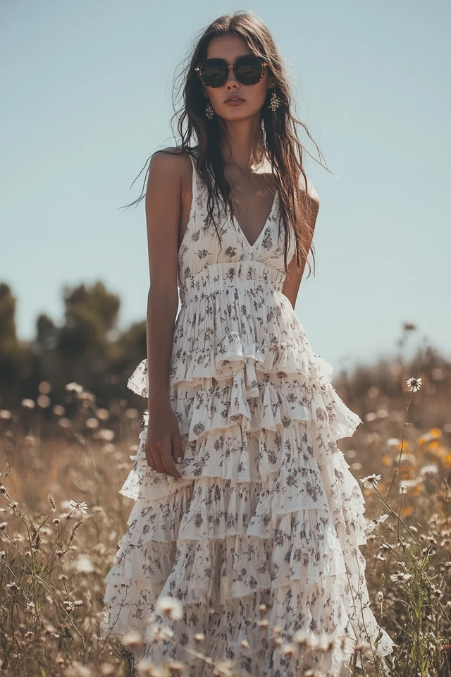 Maxi Dresses with Tiered Skirts for Boho Vibes - photo 3
