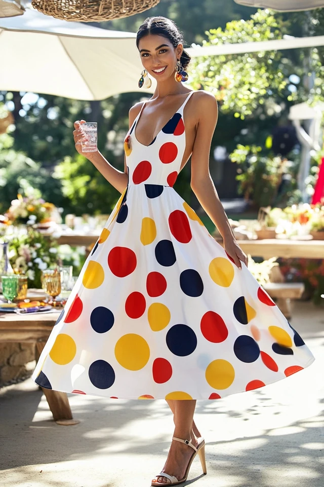 Bold Polka Dots in Summer Party Dresses: Making a Timeless Statement - photo 11