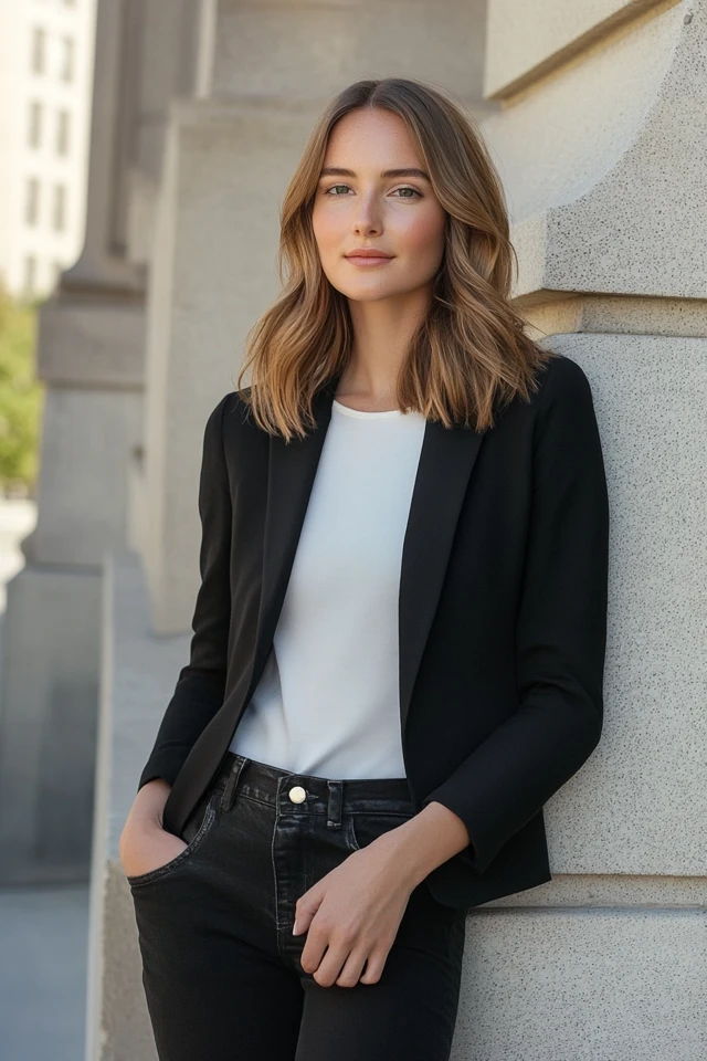 Tailored Black Blazers for Versatile Layering - photo 10