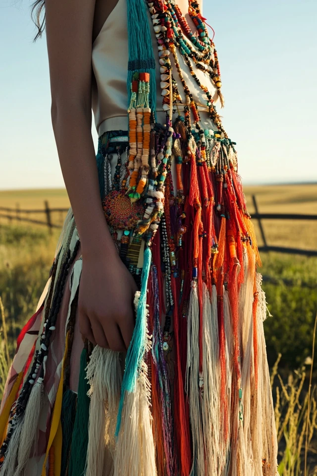 Boho Accessories: How to Style Tassels, Feathers, and Beads - photo 2