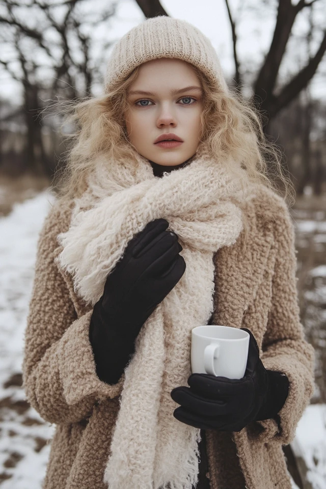 Fluffy Scarves for Extra Winter Warmth - photo 11