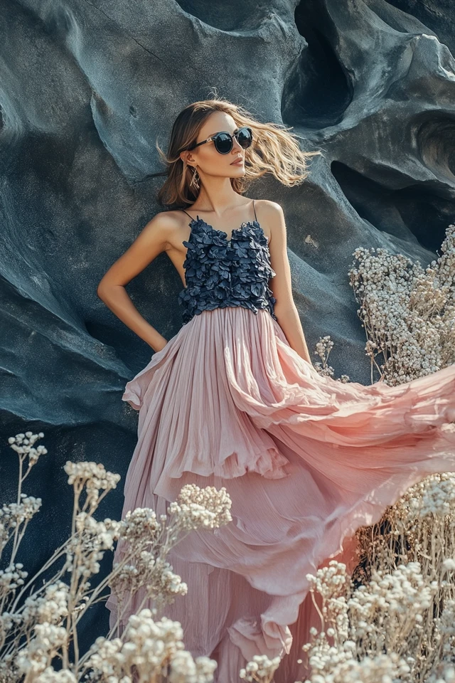 How to Style Dusky Rose and Navy Blue for Different Body Types - photo 11
