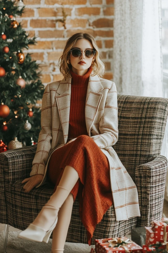 Stylish Matching Family Outfits for Holiday Photos - photo 10