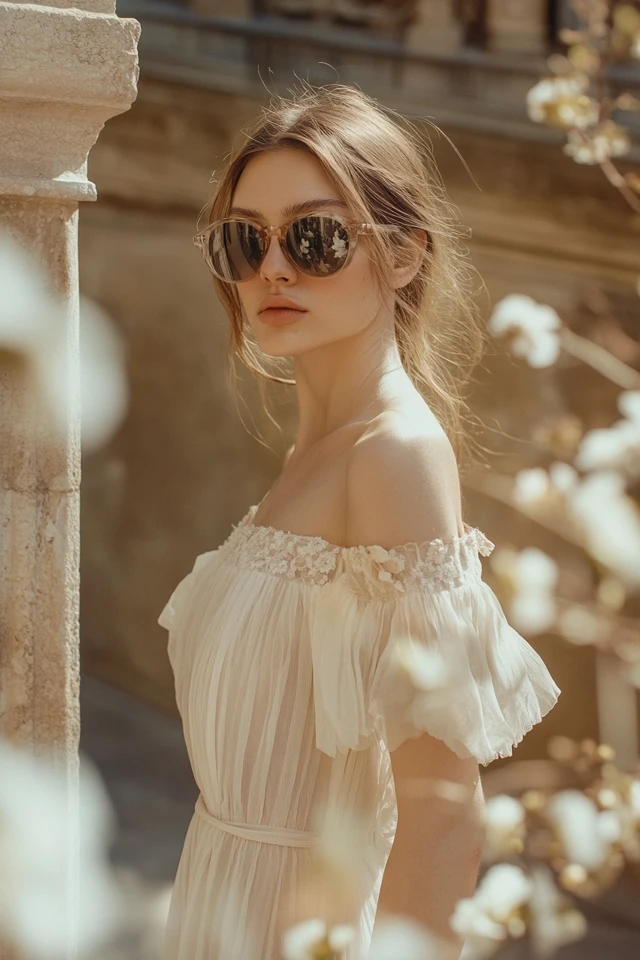 Romantic Off-the-Shoulder Dresses for Anniversary Dates - photo 11