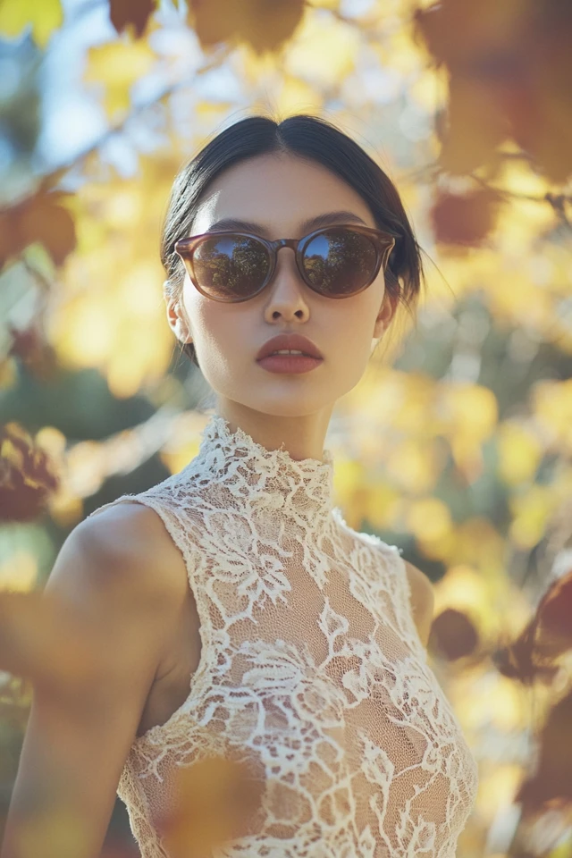 Pairing Lace with Wool for Feminine Fall Dresses - photo 11