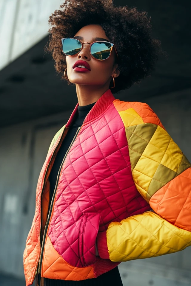 Quilted Jackets in Vibrant Colors for Winter Trends - photo 11