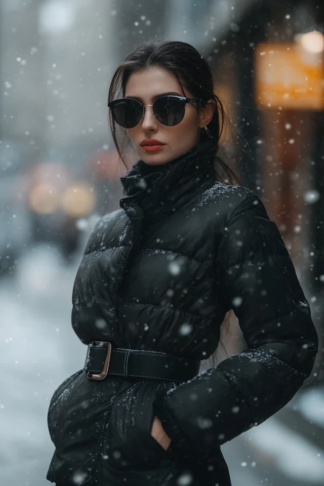 Puffer Jackets with a Twist: Belted and Fitted for Winter - photo 11