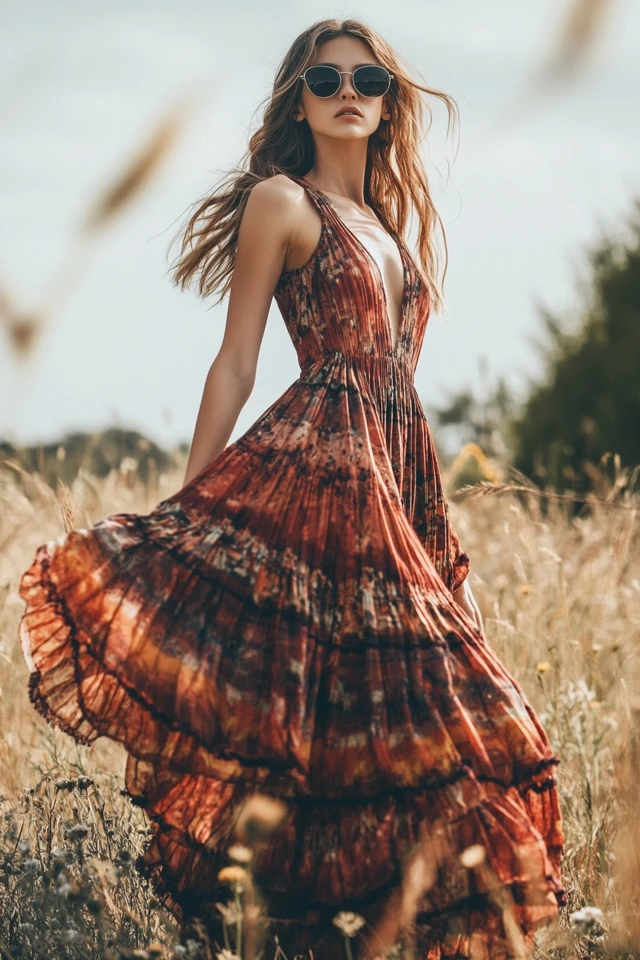 Maxi Dresses with Tiered Skirts for Boho Vibes - photo 11