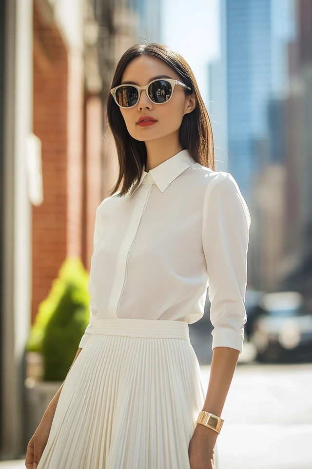 Box-Pleated Skirts for Preppy Style - photo 11