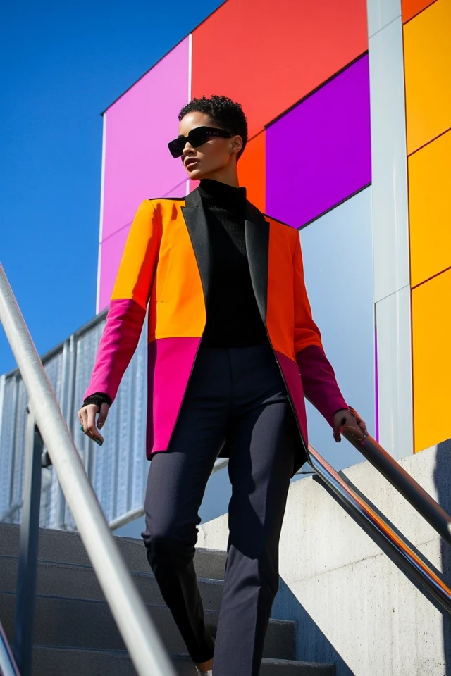 Vibrant Color Blocking Tips for Statement Jackets - photo 8