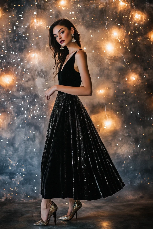 The Best Velvet and Sequins Pairings for Party Dresses - photo 8