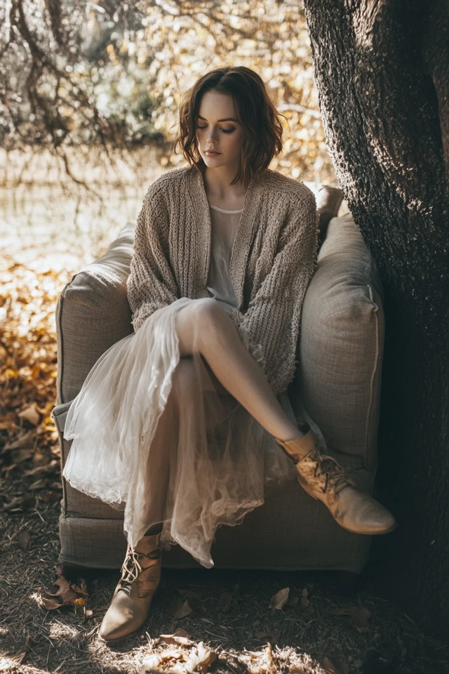 How to Layer Knits with Sheer Fabrics for Unique Looks - photo 8
