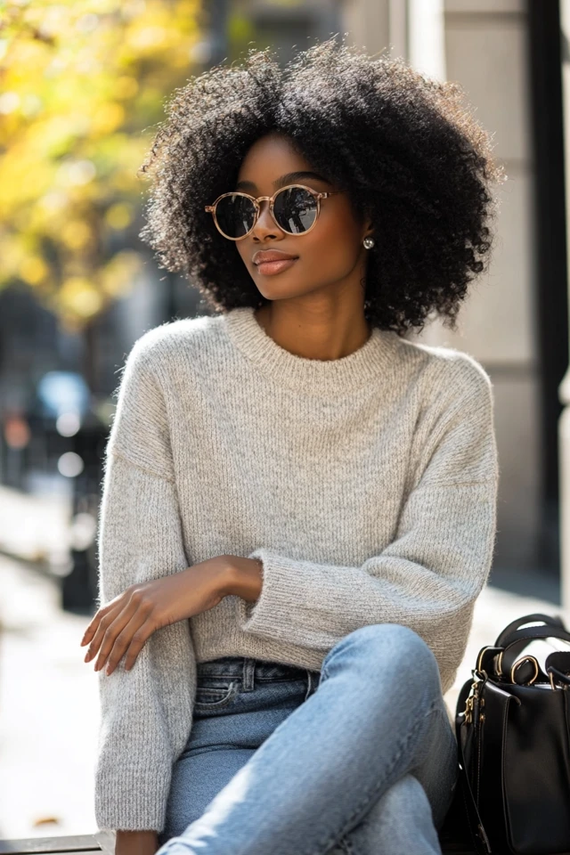 Simple Crew Neck Sweaters for Effortless Style - photo 8
