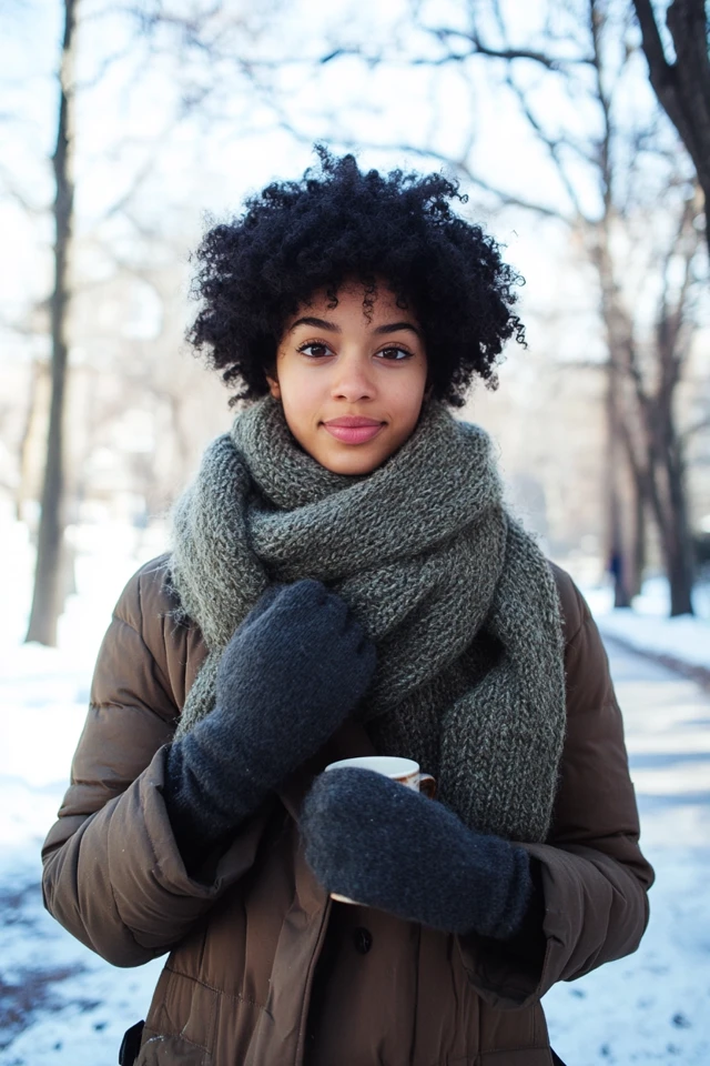 Fluffy Scarves for Extra Winter Warmth - photo 8