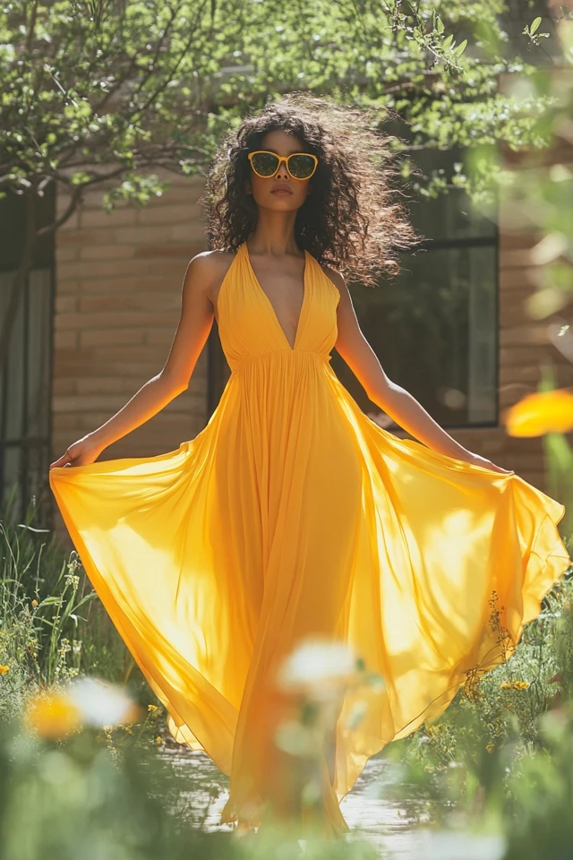 Bright Yellow Dresses for Summer Solstice Celebrations - photo 8