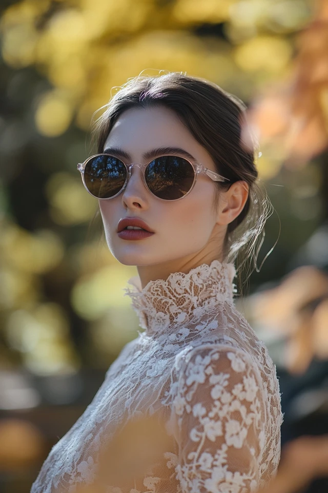 Pairing Lace with Wool for Feminine Fall Dresses - photo 8