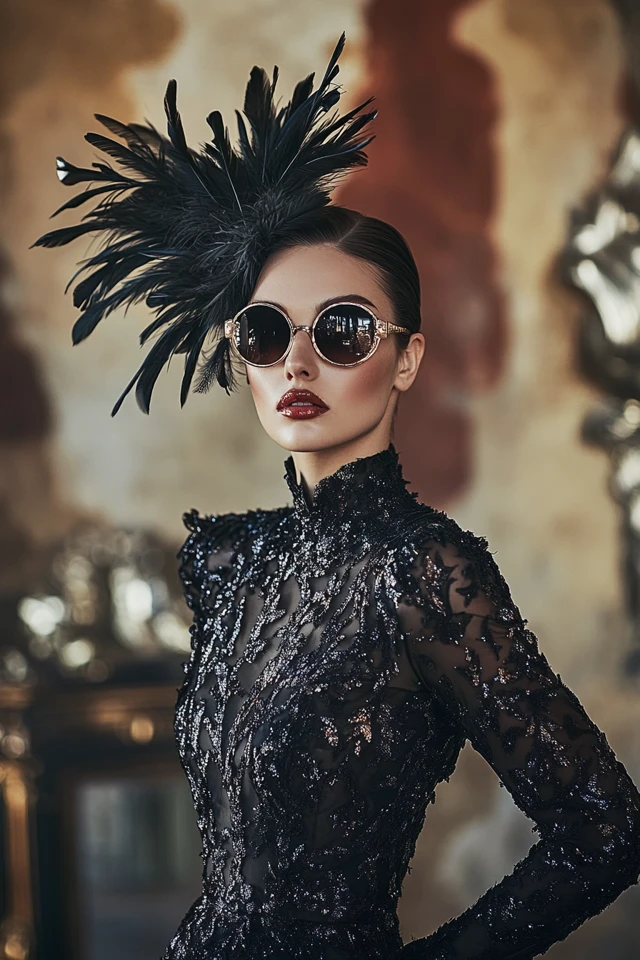Feather Accents in Dresses for Winter Glam - photo 8