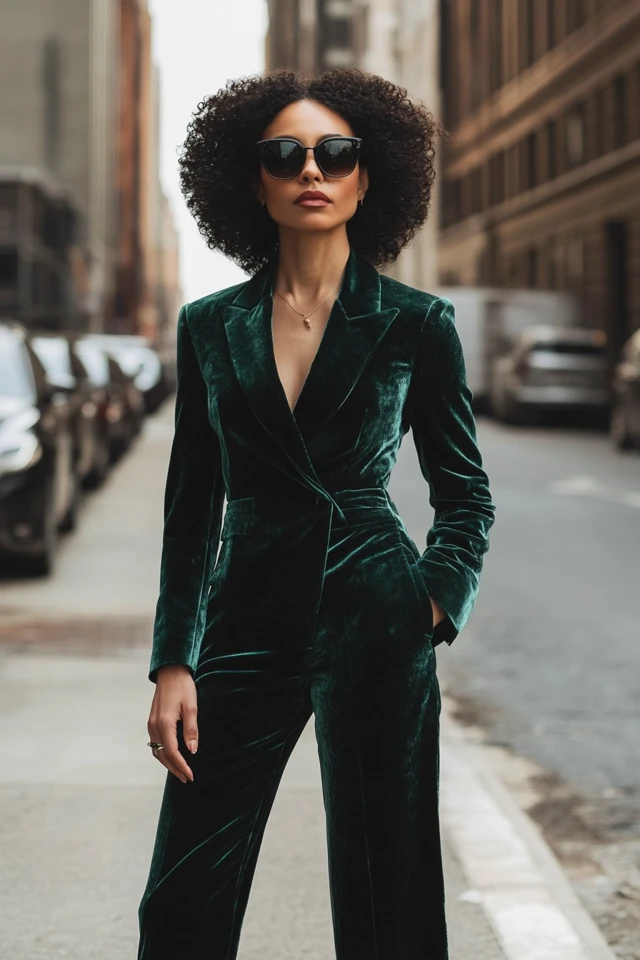 Luxe Velvet Pantsuits for Fall Evening Wear - photo 8