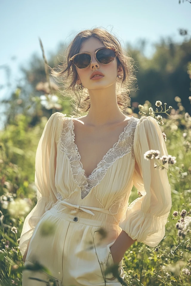 Bell Sleeve Tops for Romantic Outfits - photo 8